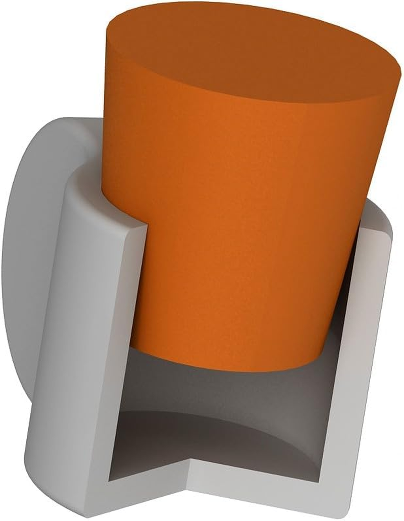 Lab Tapered Stopper Plug for 5/16" 8-9 Mm Test Tube Hole (Pack of 30) for Paint Masking Surface Protection Dust Isolated Liguid Sealed Black Rubber image number 4