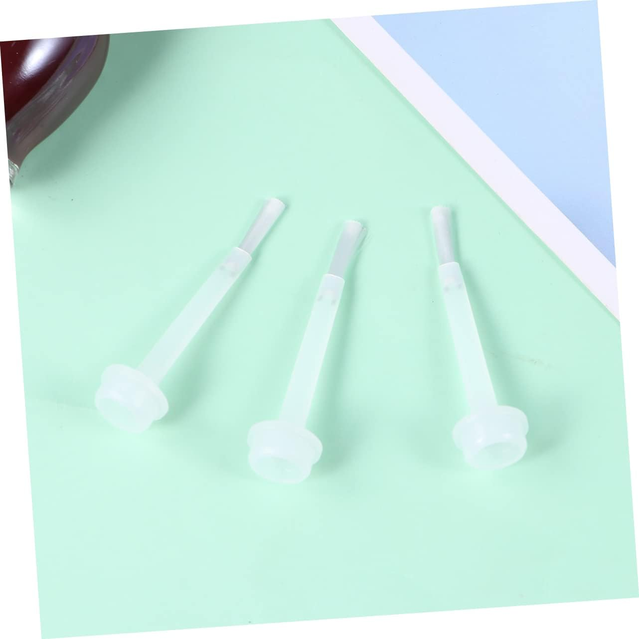 CALLARON White Nail Dipping Powder Liquid Brushes Replacement for Dip Powder Manicure Kits Durable Nail Varnish Replacement Brush for Gel and Coat Polish Easy to Replace and Portable image number 1