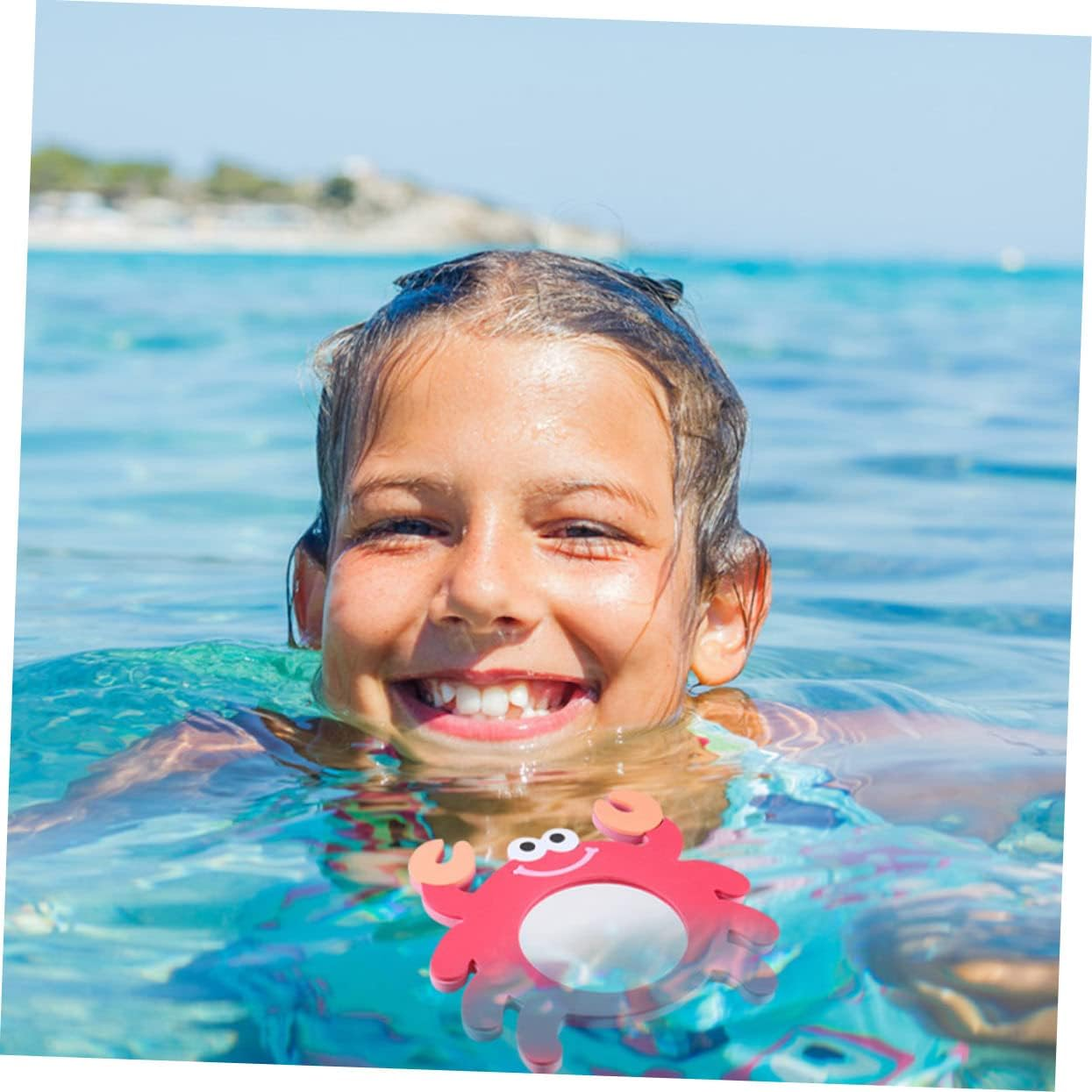 Totority 3 Pcs Eva Cartoon Mirror Bath Toy Summer Toys for Mirror Bathtub Bathing Time Toy Fun Bath Toys Mirror Bath Toy Cartoon Mirror Toys Take a Bath Child