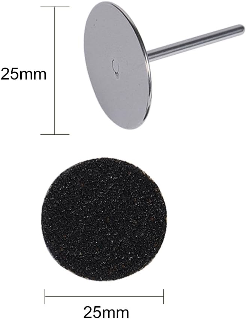 BNG Pack of 100 Sandpaper Electric Callus Remover Foot File, 2.5 Cm Replacement Foot Files Pads, Sanding Discs for Feet Callus Remover for Foot Care, Cracked Heels, Hard Dead Grit 80 image number 2