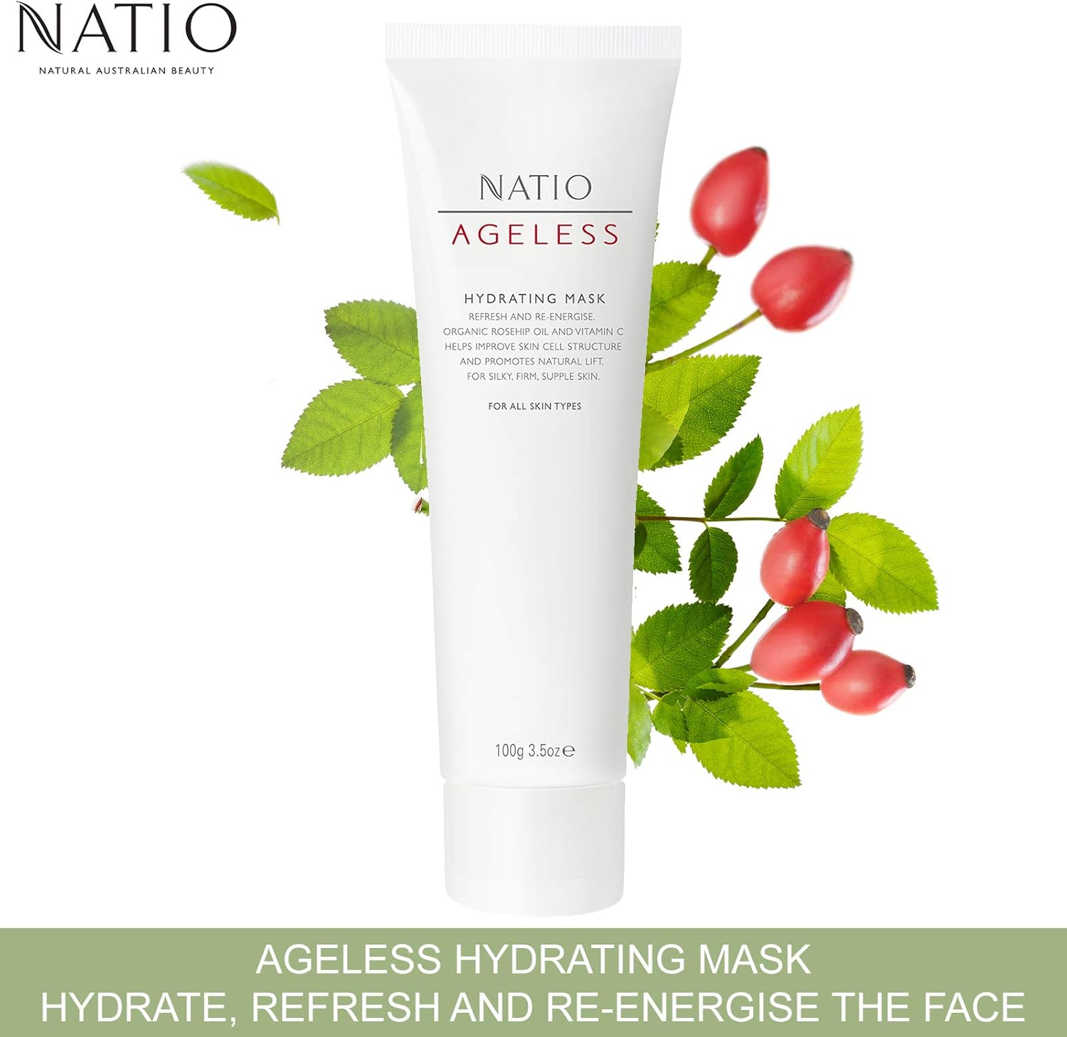 Natio Ageless Hydrating Mask, 100G image number 5