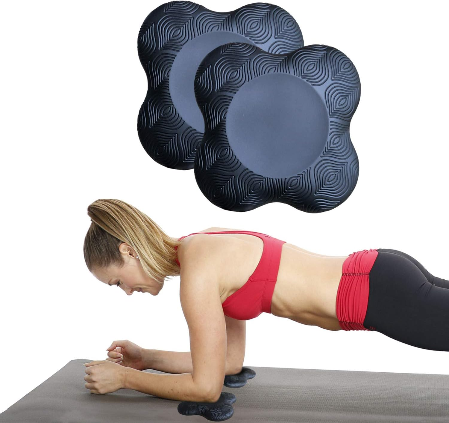 Zealtop Yoga Knee Pad Cushion Extra Thick for Knees Elbows Wrist Hands Head Foam Yoga Pilates Work Out Kneeling Pad - Lake Blue image number 7