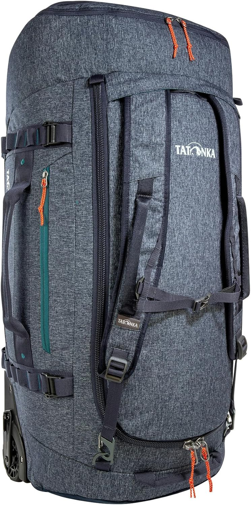 Tatonka Trolley Duffle Roller, 80 L, Foldable Travel Bag with Wheels and Backpack Function, Stows in Own Lid Pocket, 80 Litre Volume