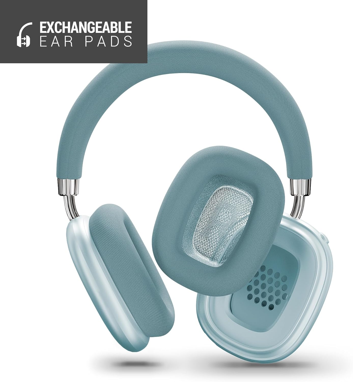 Energy Sistem Pineapple Max Headphones Bluetooth Headphones (40 Hours Battery Life, Quick Charge, Interchangeable Magnetic Pad, Multi Device Connection) - Lavender-Coloured image number 3