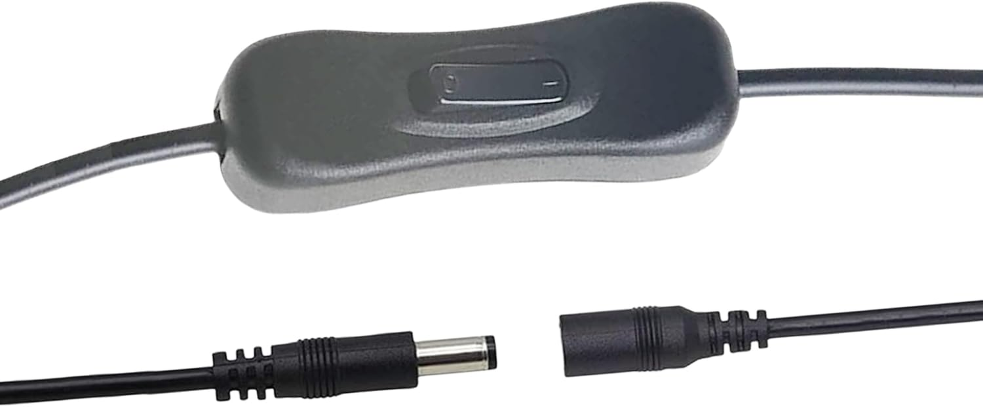 2Pcs 5-24V DC On/Off Switch with 5521DC Male and Female Connectors(Black),22Awg Wire,Easy to Open and Close,For Pc,Tv,Car,5V 12V 24V LED Strips image number 7