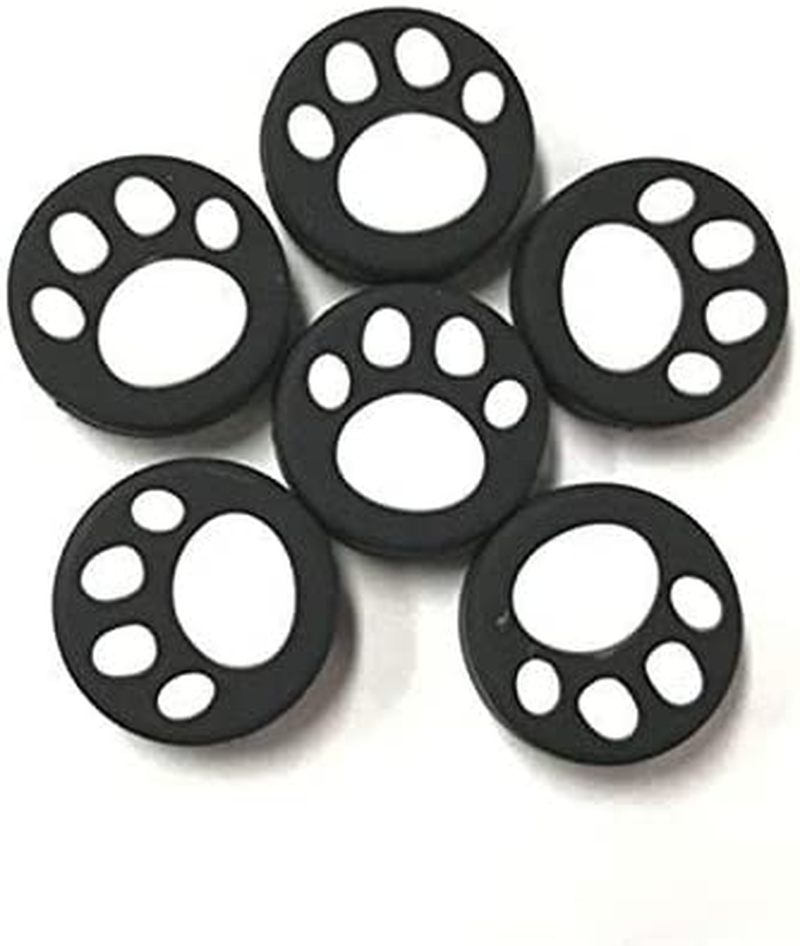 OSTENT 6 X Silicone Thumb Grip Stick Cap Cover Skin for Nintendo Switch Joy-Con Controller Color White