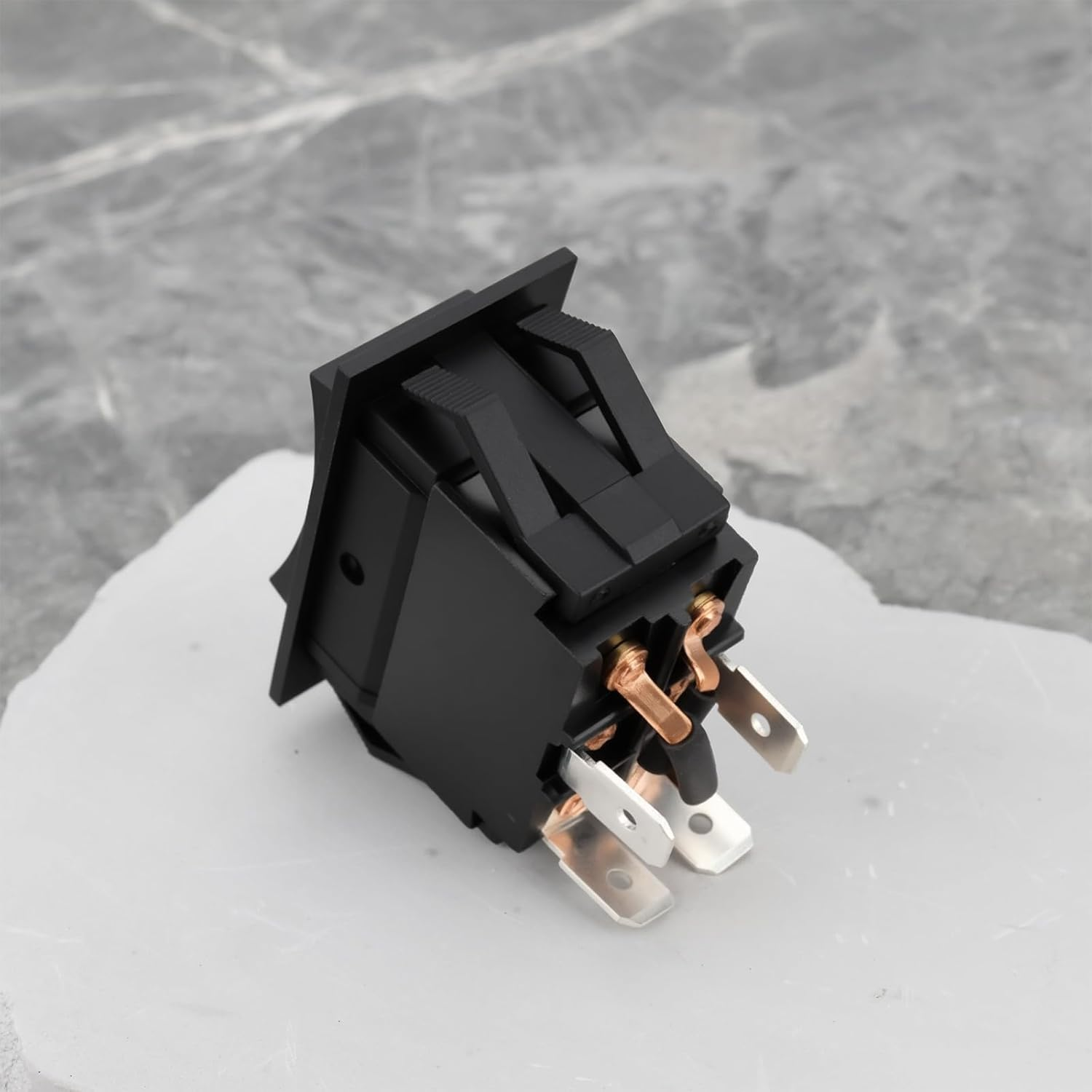 2Pcs 4Pin Momentary RV Jack Rocker Switch KCD2-7 15A 250V for Tongue Jack Retract Extend