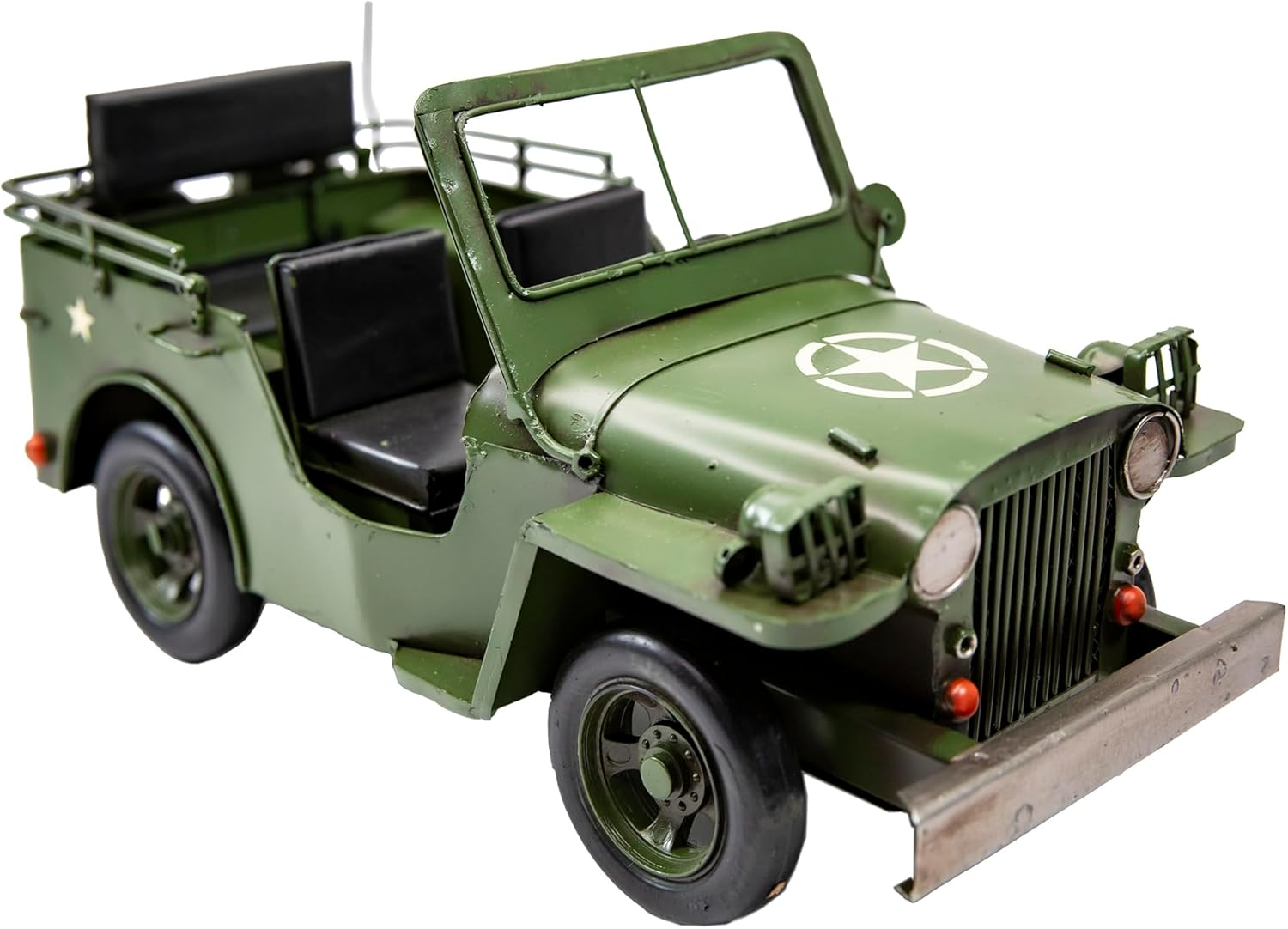 Ychtewy-Iron Classic Car Model Collectible Vehicle Decoration, Metal Truck Christmas Decor ，Unique Blend of Vintage, Rustic, Farmhouse Truck Decor for Table Top Decor. (D)