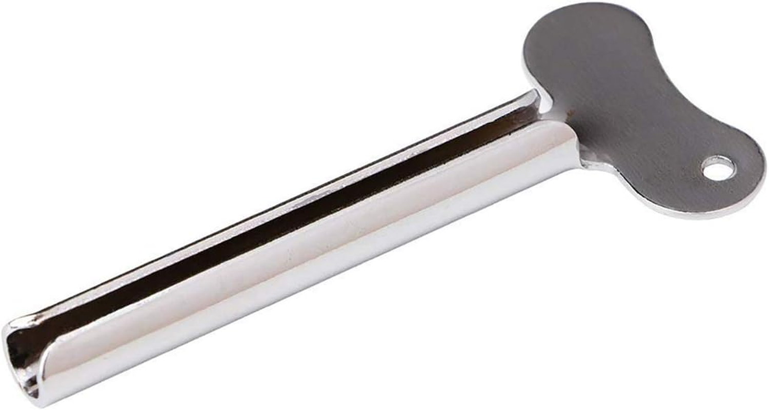 Toothpaste Squeezer, 3 Packs Stainless Metal Toothpaste Tube Squeezers Roll-Up Key Tooth Paster Squeezer for Bathroom Hair Dye Cosmetic Plastic Tubes Squeezer image number 1