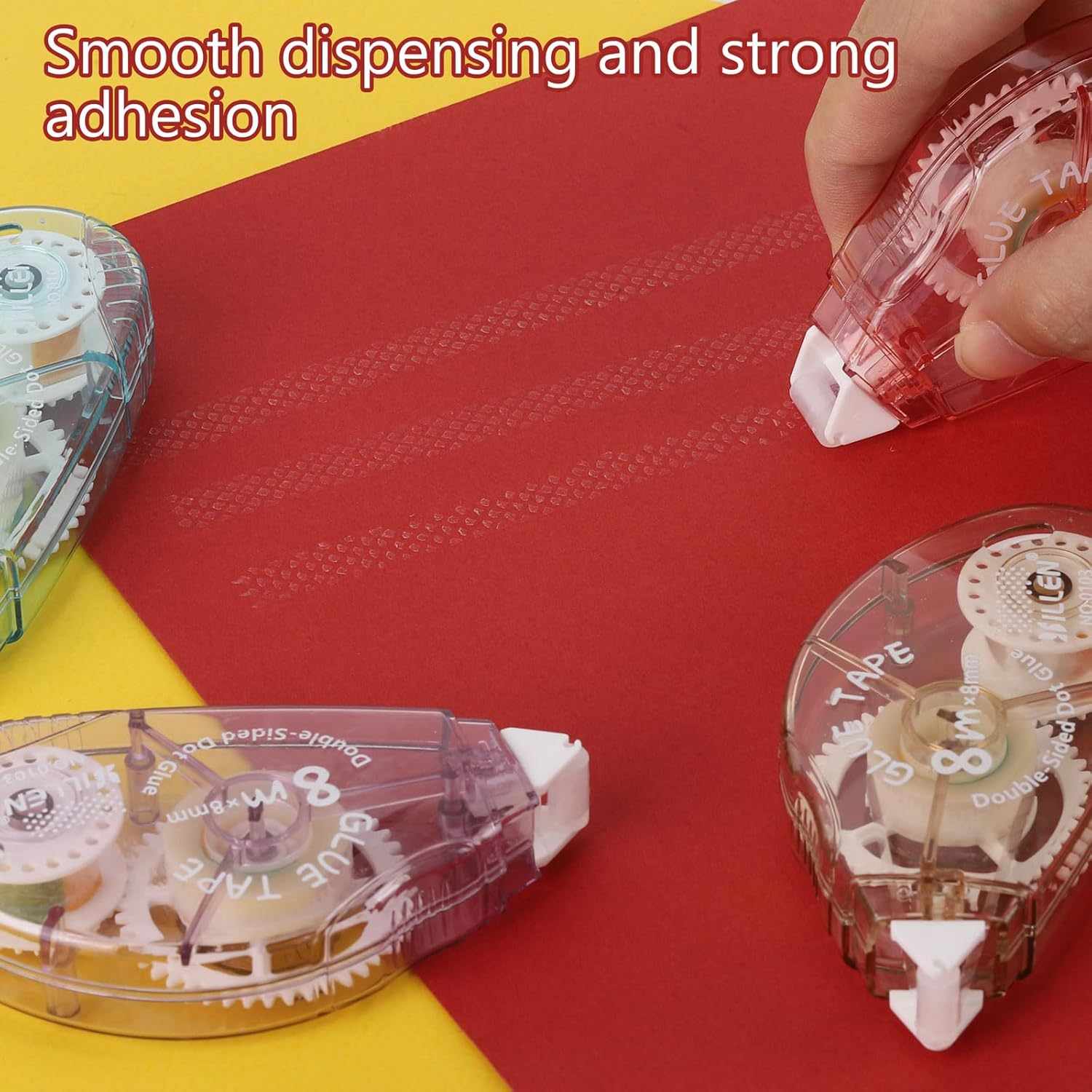 Acdesign Scrapbook Tape,8Pcs Double Sided Tape Roller for Crafts,Glue Tape for Scrapbooking Photo Tape School Office Journaling Supplies image number 6