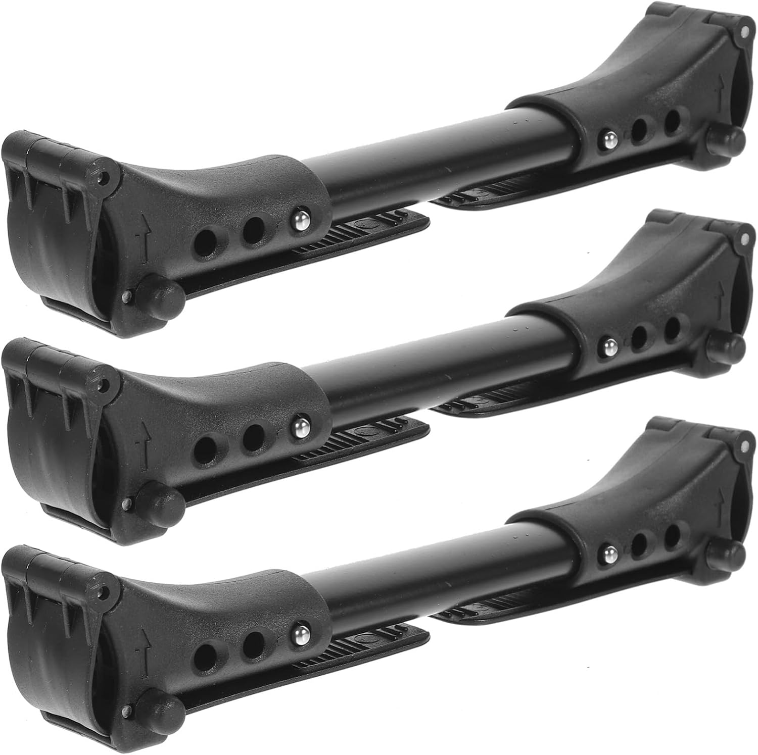 NUOBESTY 3Pcs Adjustable Twin Baby Stroller Connectors, Universal Aluminium Connectors for Strollers, Black image number 3