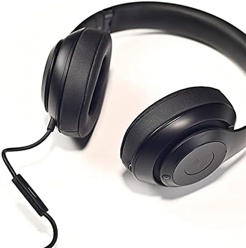 Replacement Extension Audio Cable Cord with Inline Remote & Mic Compatible with Beats by Dr. Dre Solo Studio Wireless Pro Detox Mixr Executive Pill Headphones (Black) image number 6