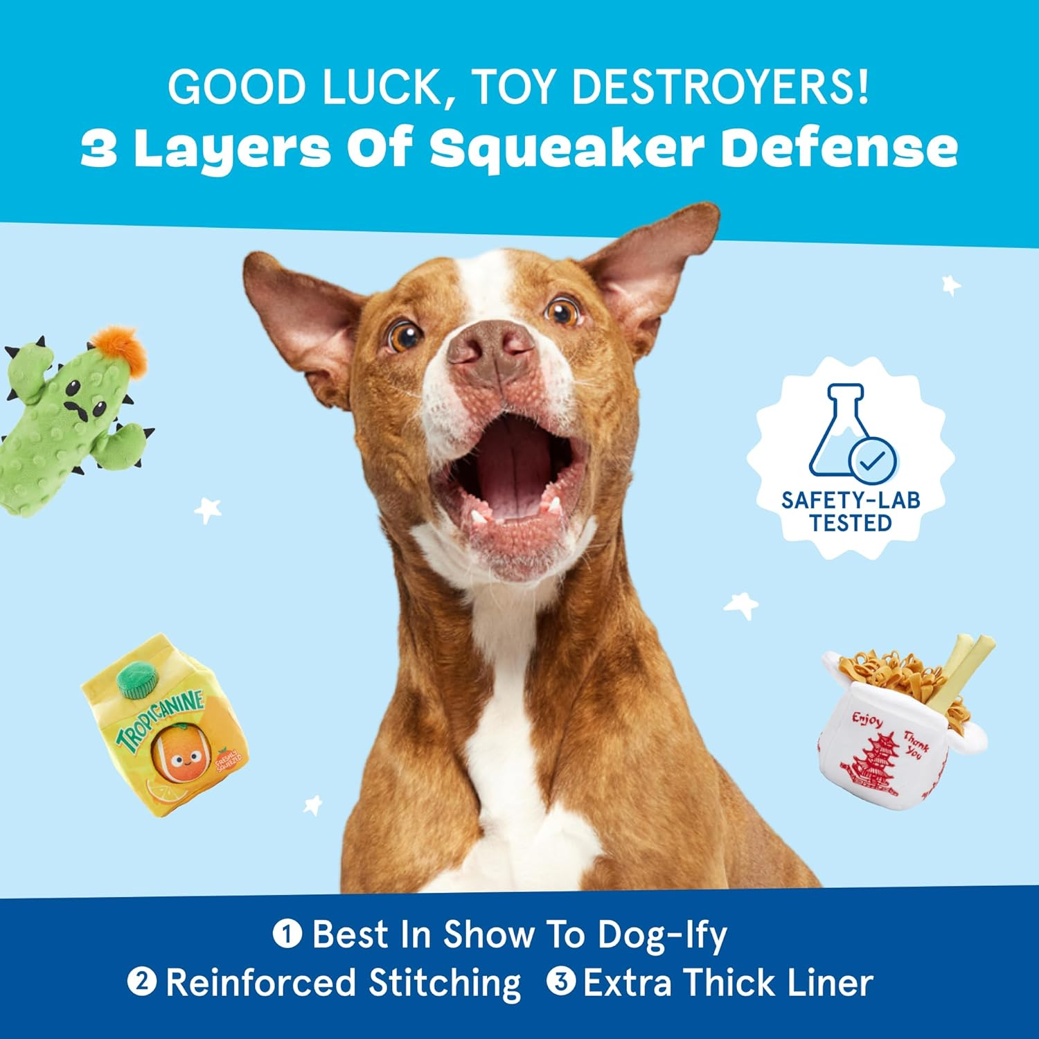 Barkbox 2 in 1 Interactive Plush Dog Toy - Rip and Reveal Dog Toy for Small Dogs - Stimulating Squeaky Pet Enrichment and Puppy Toys | Woofles Potato Chips (Small) image number 6