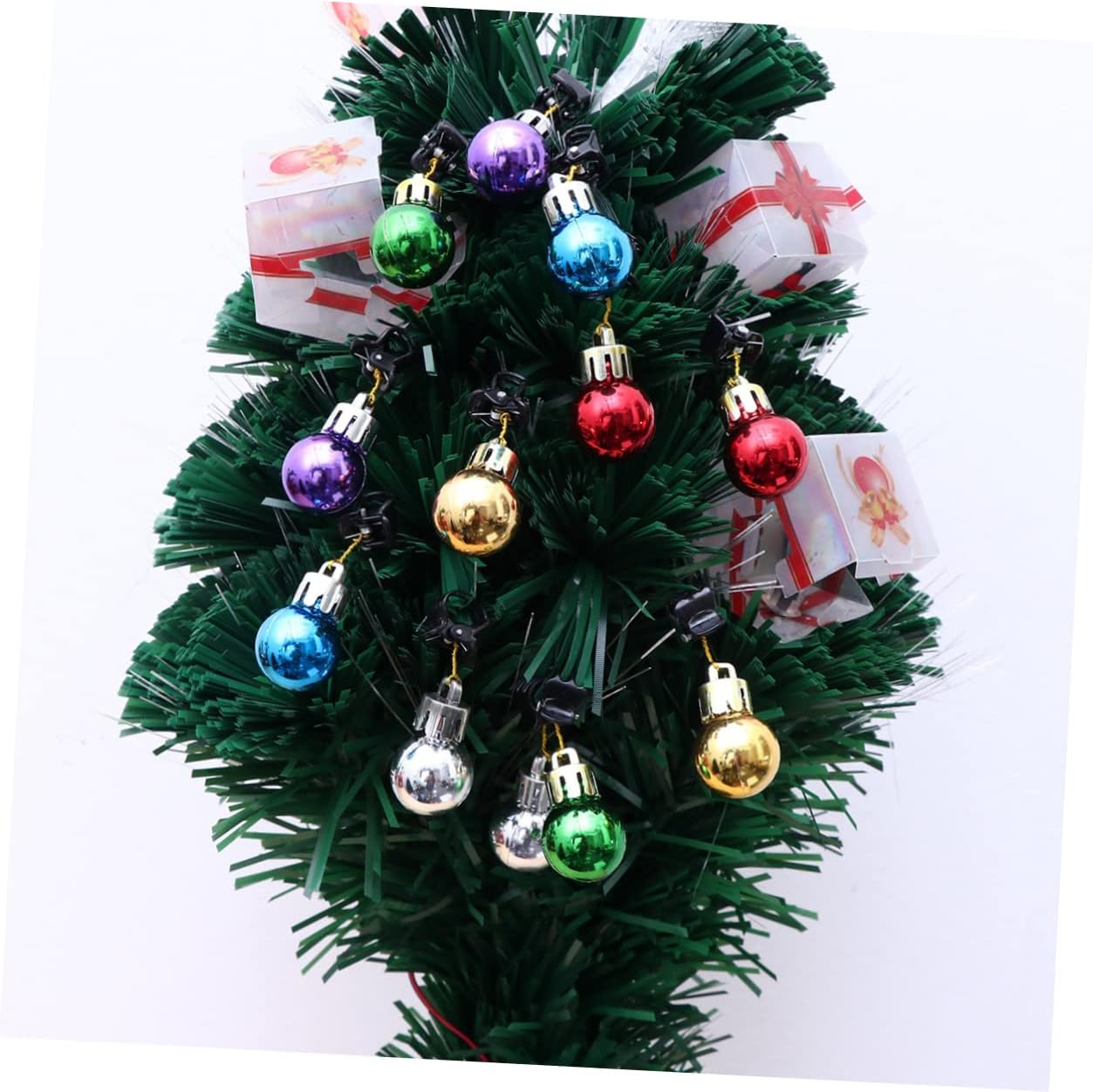 Ifundom 2Sets Beard Decorations Christmas Ornaments Festive Facial Hair Clips Shiny Beads for Holiday Celebrations 30Pcs*2 image number 5