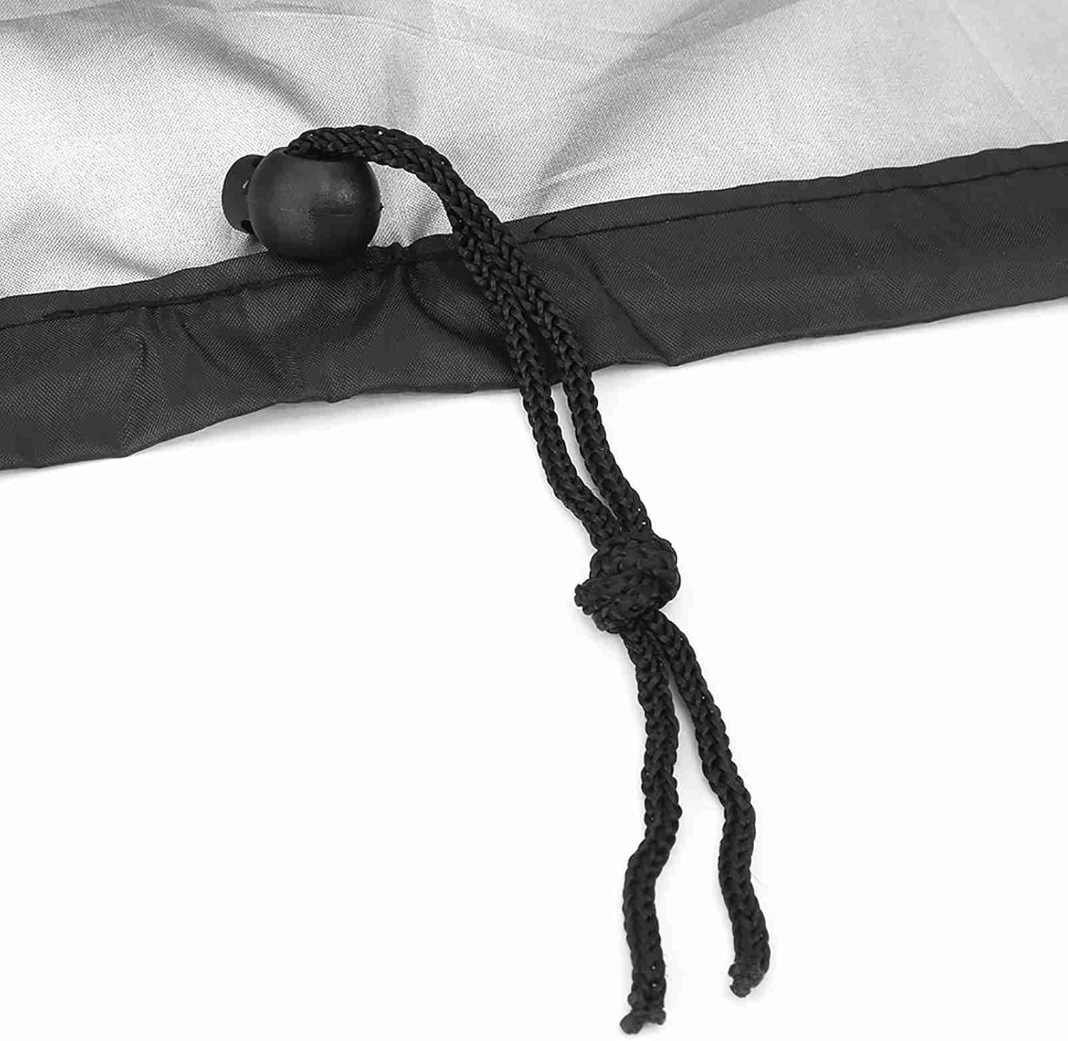 Waterproof BBQ Cover Outdoor Grill Cover Waterproof Barbecue Covers with Built-In Tighten Rope for Windproof UV Protection Dustproof Polyester Material (80X66X100Cm) - 145X61X117Cm image number 3