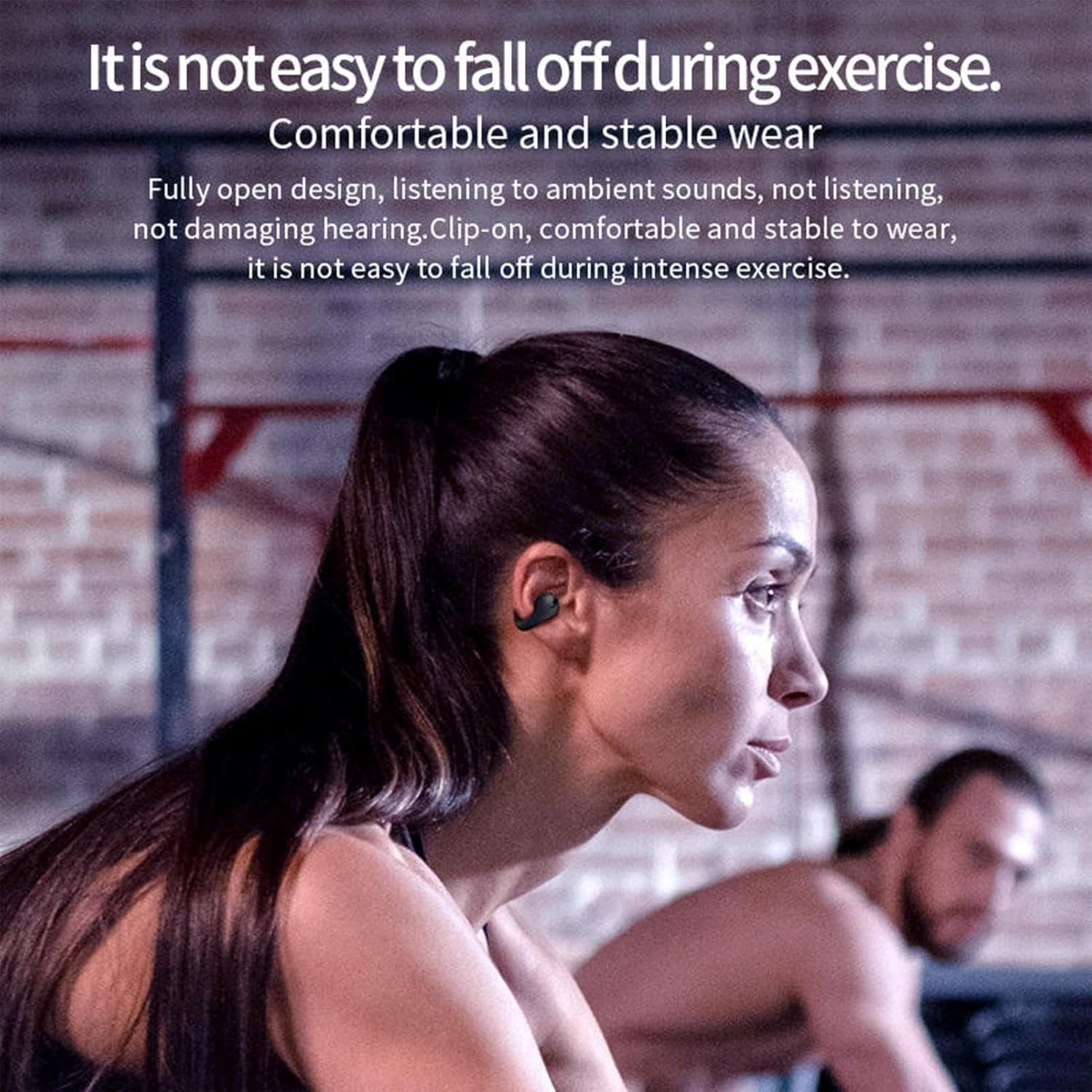 Clip on Open Ear Headphones - Open Wireless Headphones | Well Made Wireless Ear Grips | 50Mah Audio Gear | Waterproof Portable Sports Headset for Camping, Hiking, Workouts, Cycling and Running image number 3