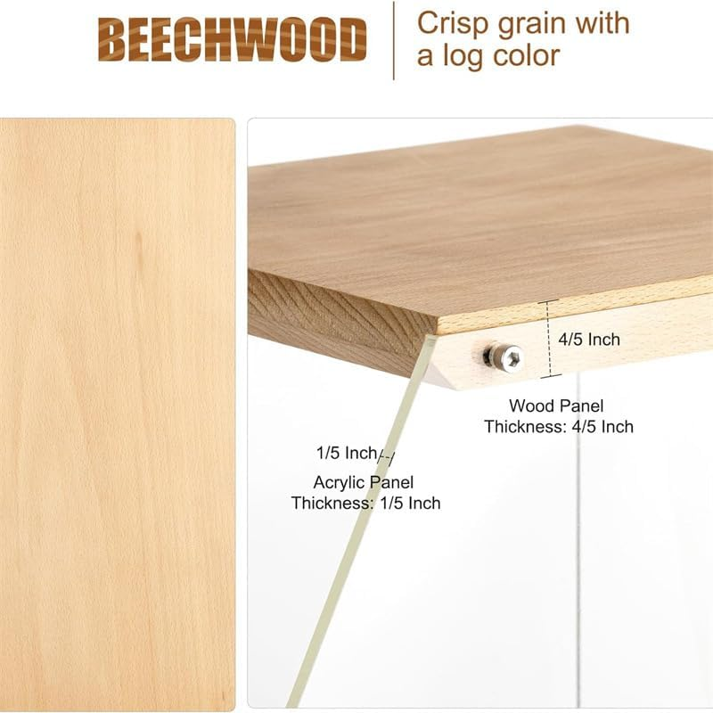 Vinyl Record Storage Box - Portable Vinyl Storage Organizer for 40 Lps, Dustproof Sturdy Design, Stylish Decorative Solution for Collectors Music Enthusiasts image number 2