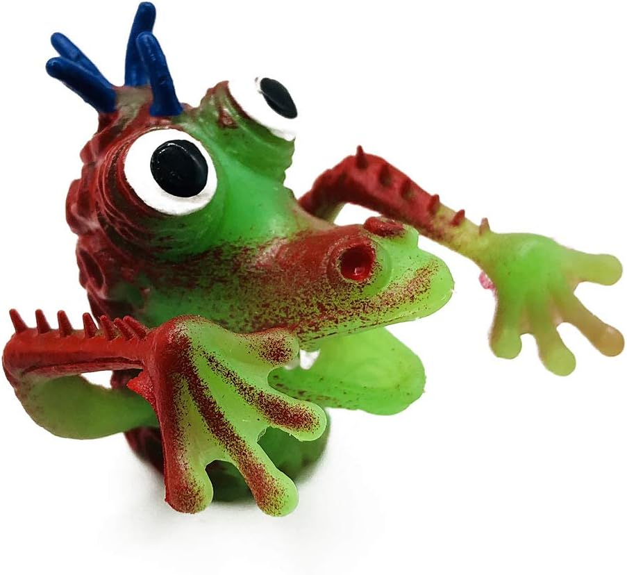 Christoy Monster Finger Puppet 5 Pieces Scary Monster Toys 1.3 Inch per Finger Puppet for Kids Boys and Grils image number 2