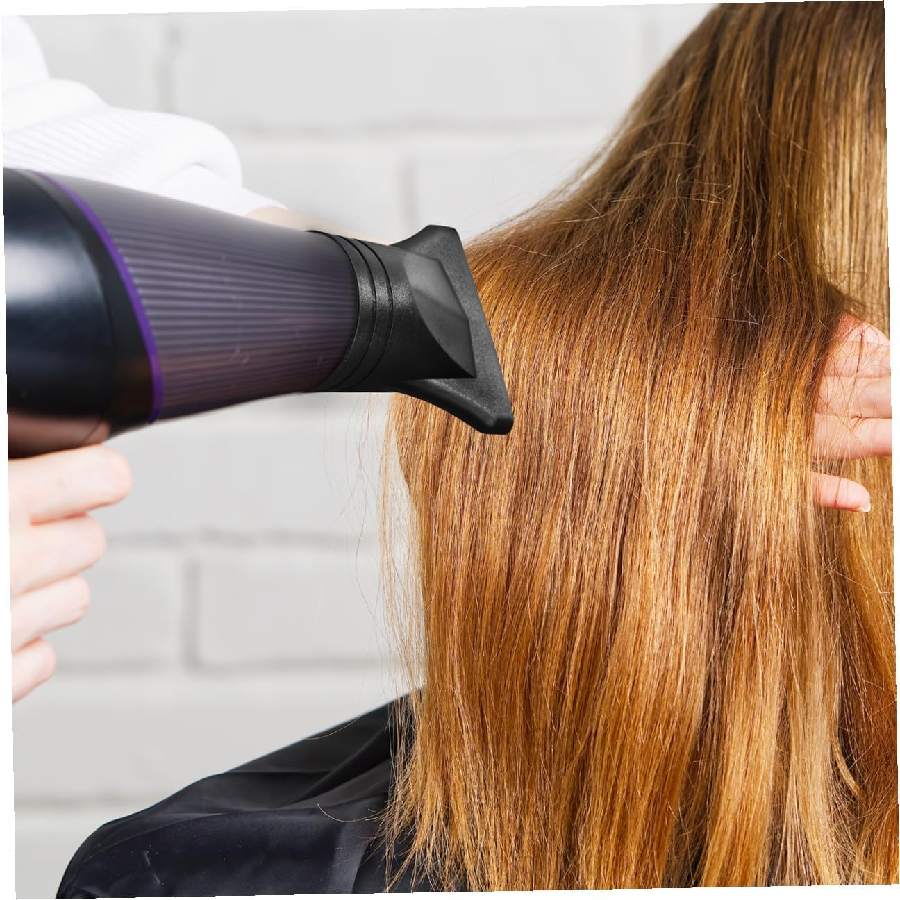 LABRIMP 2 Pcs Hair Dryer Attachments Professional Plastic Nozzle Comb Diffuser for Versatile Styling Easy Detangling Compatible with Models Suitable for Straight Curly Hair image number 6