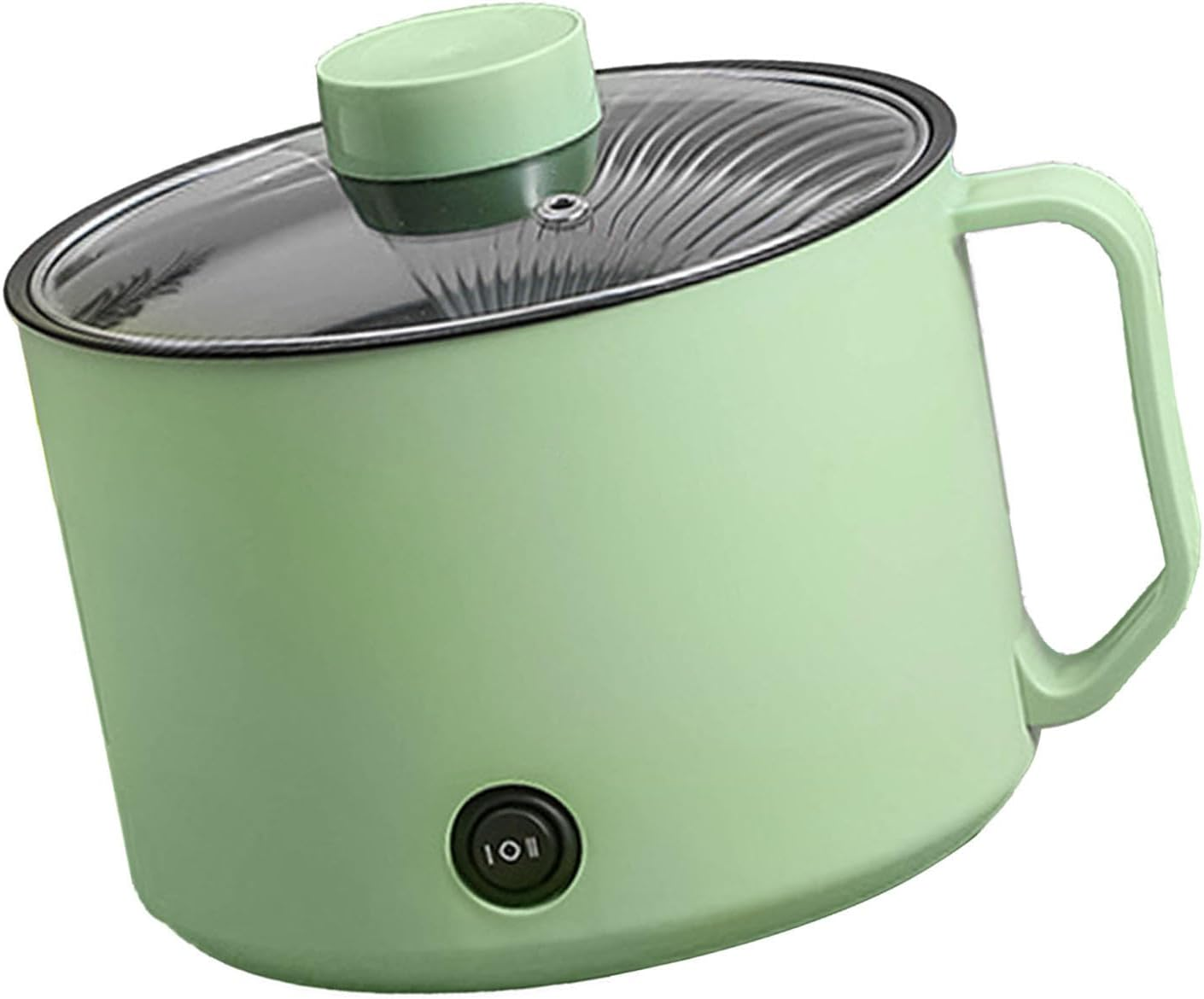 Small Electric Hot Pot, Maifanshi Technology anti Dry Burning anti Stick Coating Portable Mini Electric Cooking Pot Multifunctional for Student Dormitories (Mint Green) image number 3