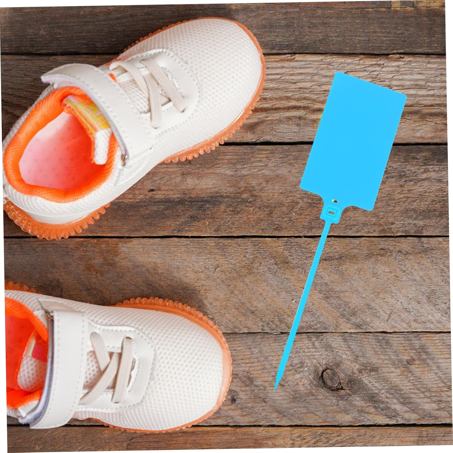 MUCKLILY 100Pcs Logistics Tag Plastic Labeling Tags for Cable Wire String Shipping Label for Luggage Shipping Travel image number 4