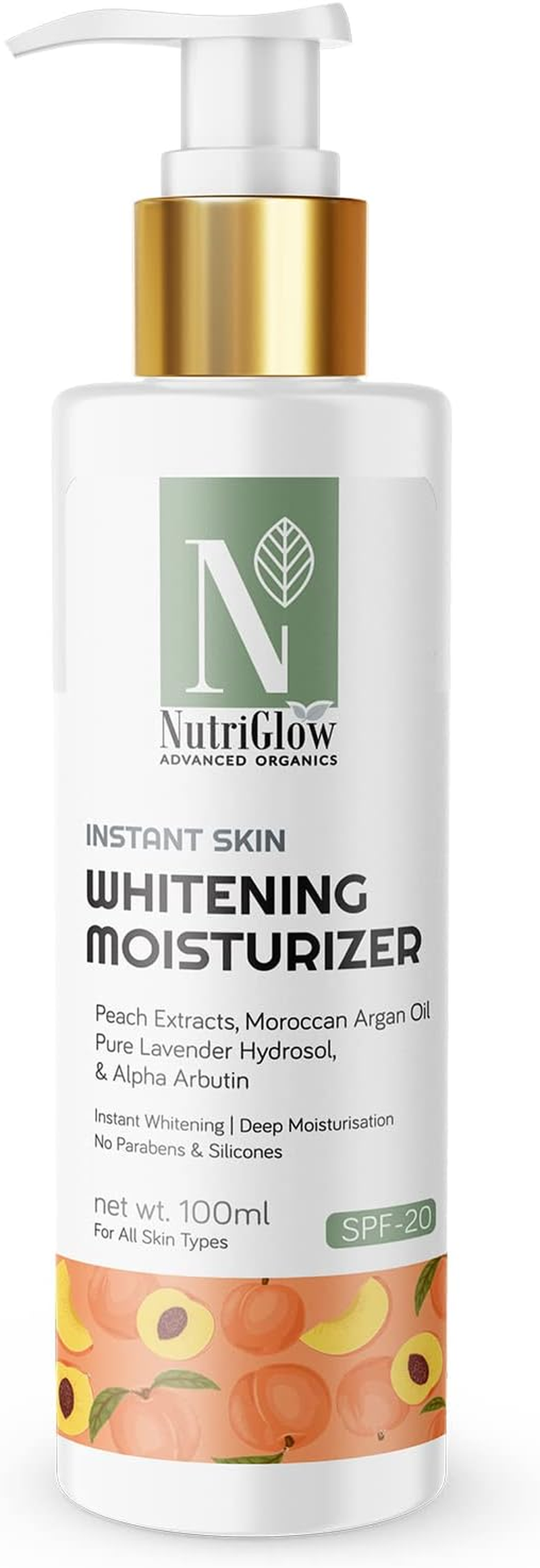 Nutriglow Advanced Organics Moisturizer SPF 20 with Pure Lavender Oil for Deep Moisturization, All Skin Types, 100Ml image number 4