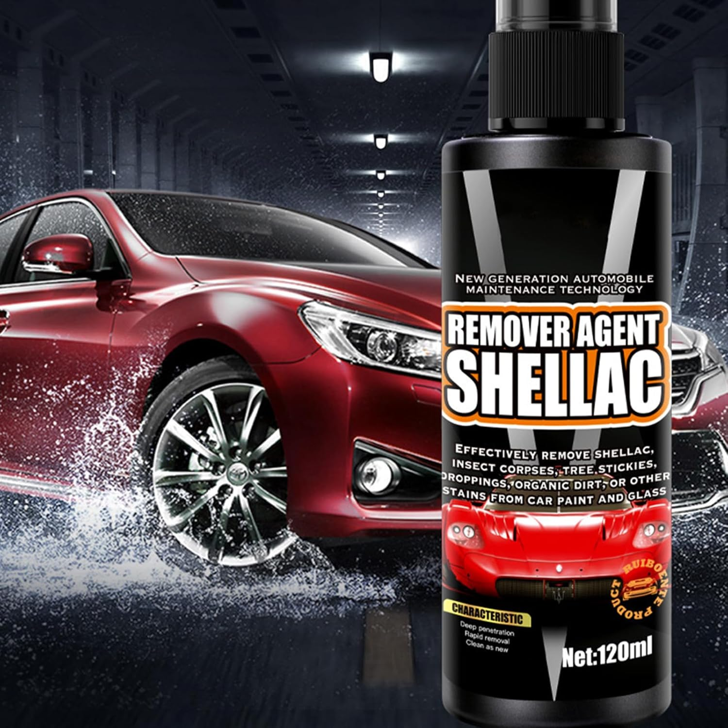 KOAHDE Rubber Removal Cleaning Agent, the Car Dirt the Liquid, Glass Polishing Liquid, for Cleaning, Intensive Care and Long-Lasting Protection for All Plastic image number 1