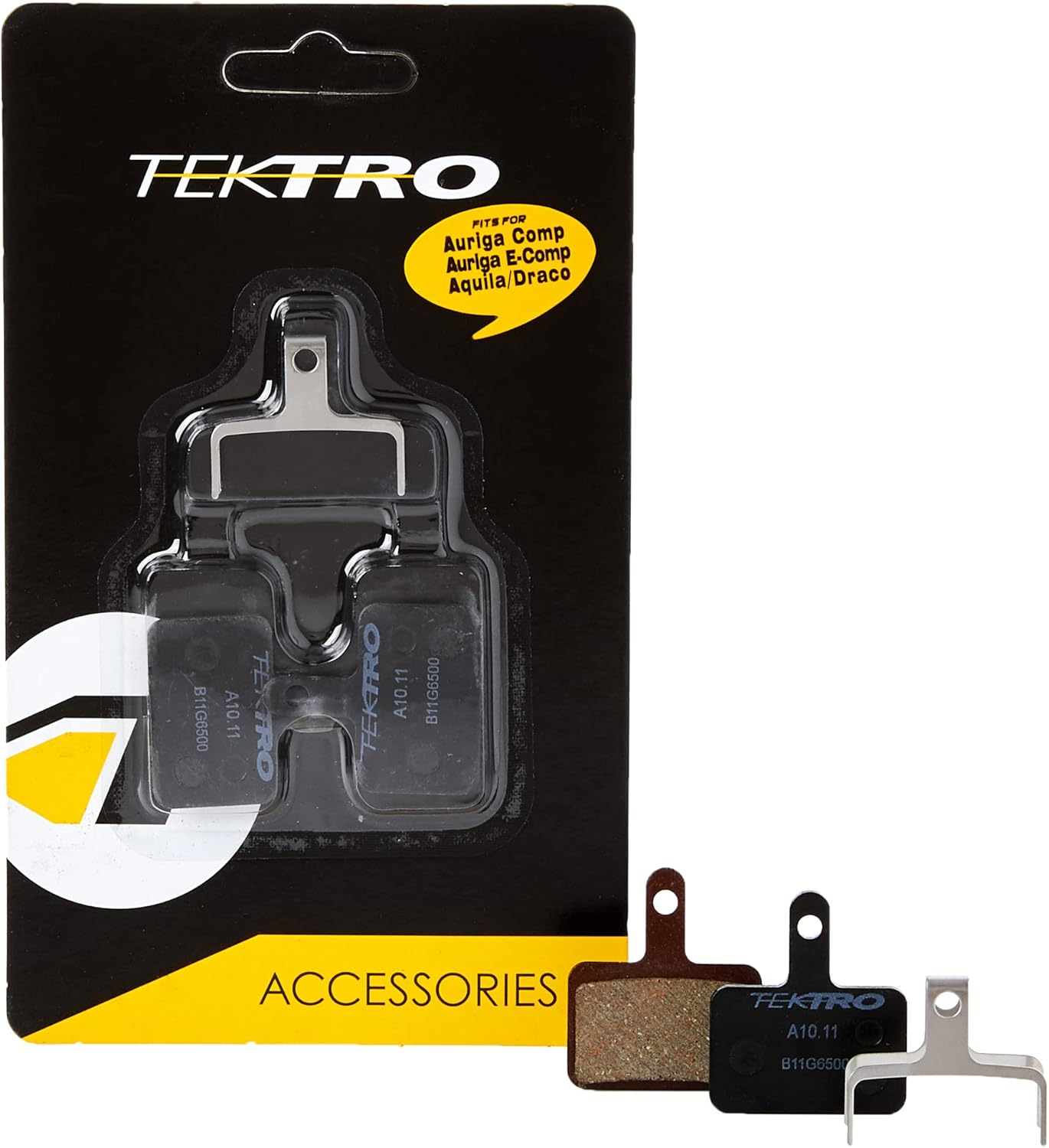 Tektro 2 Sets High Performance Disc Pad Metal Ceramic Compound A10.11,Grey