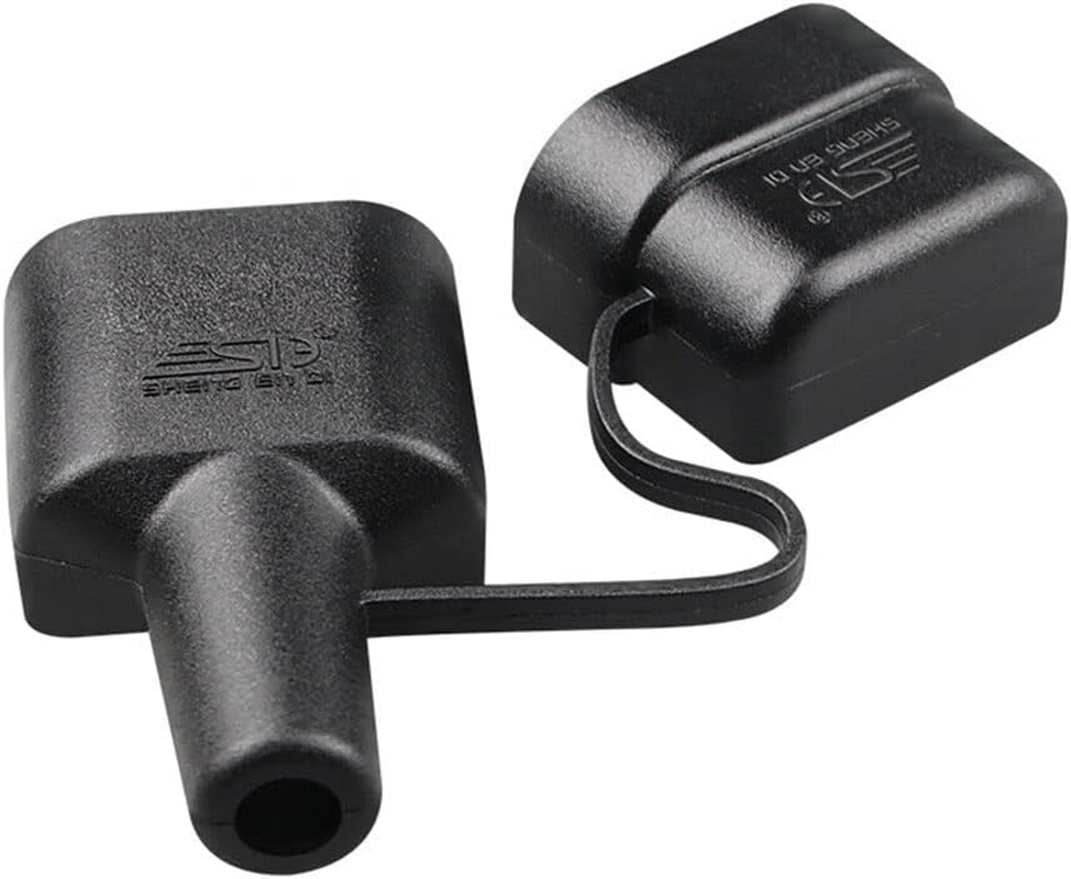 4X Waterproof Cover Cap for 50A Anderson Plug Dust Cable Sheath Cover Black image number 2
