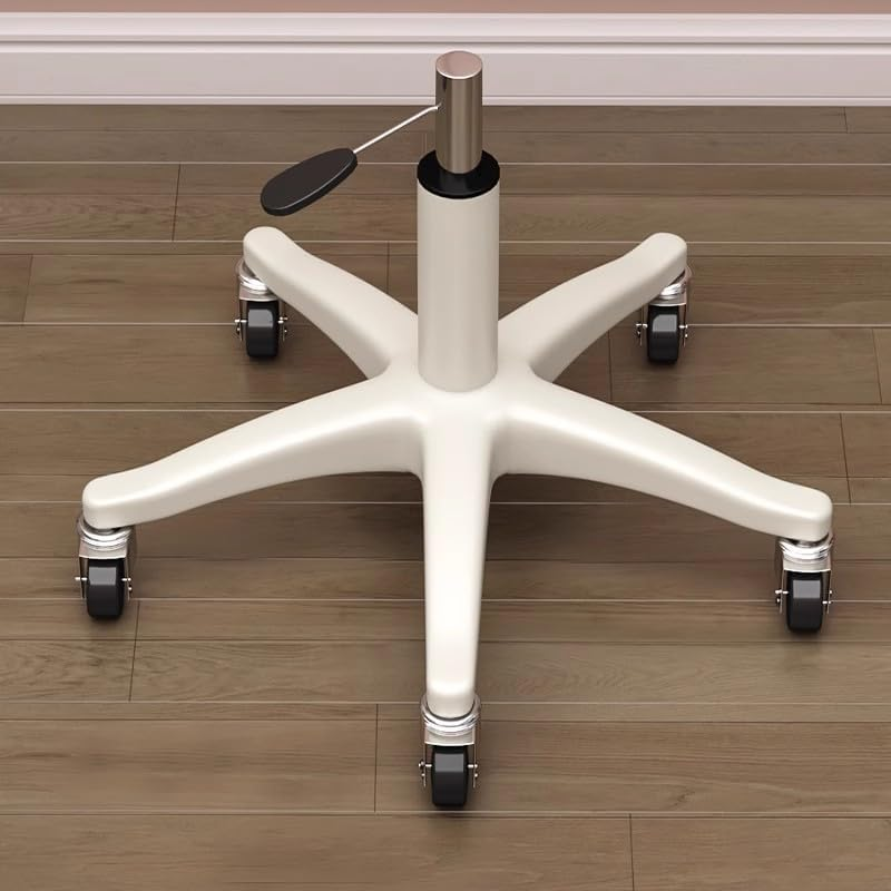 Small Chair round Rolling Stool with Wheels PU Leather Height Adjustable Swivel Stool Drafting Work Tatto Massage SPA Salon Stools Home Office Chair (Black) image number 1