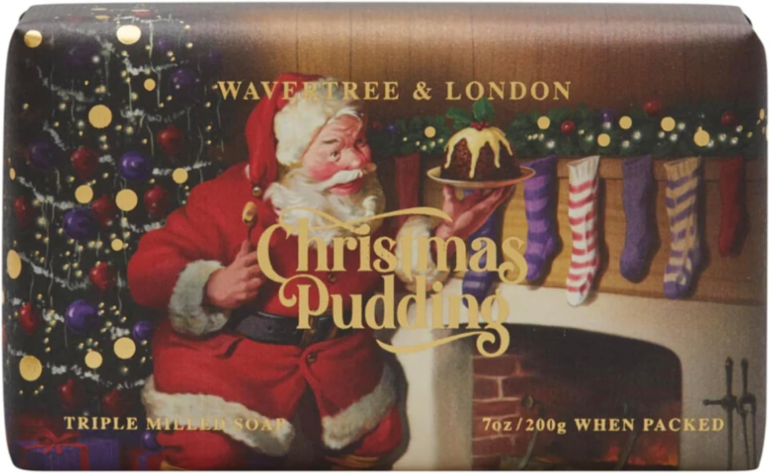 Wavertree & London Banana Split Soap Bar 200G (Wavertree & London Christmas Edition - Christmas Pudding Soap Bar 200G) image number 2
