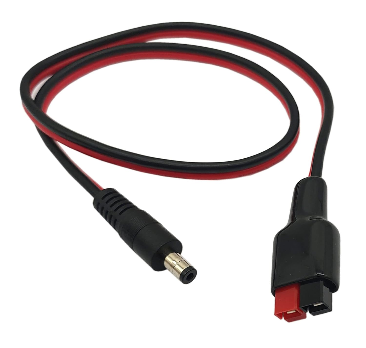 Halokny 14AWG DC 5.5Mm X 2.1Mm Power Plug Extension Cable Connector for Generator Backup Battery and Foldable Solar Panel, Compatible Anderson Powerpole Port - 60Cm/2Ft (5.5X2.1Mm Male) image number 2