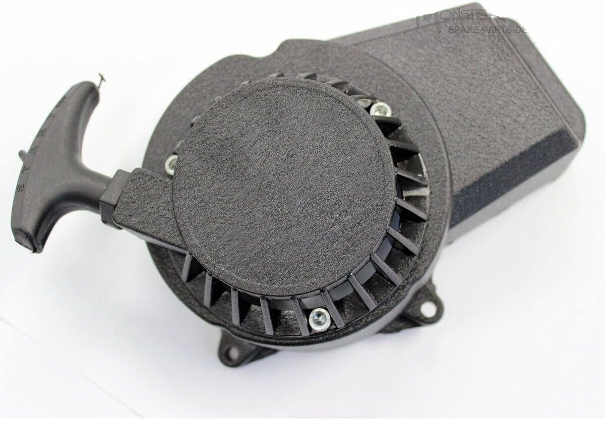 TDR 47Cc 49Cc 50Cc Mini Pocket Dirt Bike ATV Quad Scooter Black Aluminum Pull Start Starter, Durable Alloy for 2-Stroke Engines image number 2