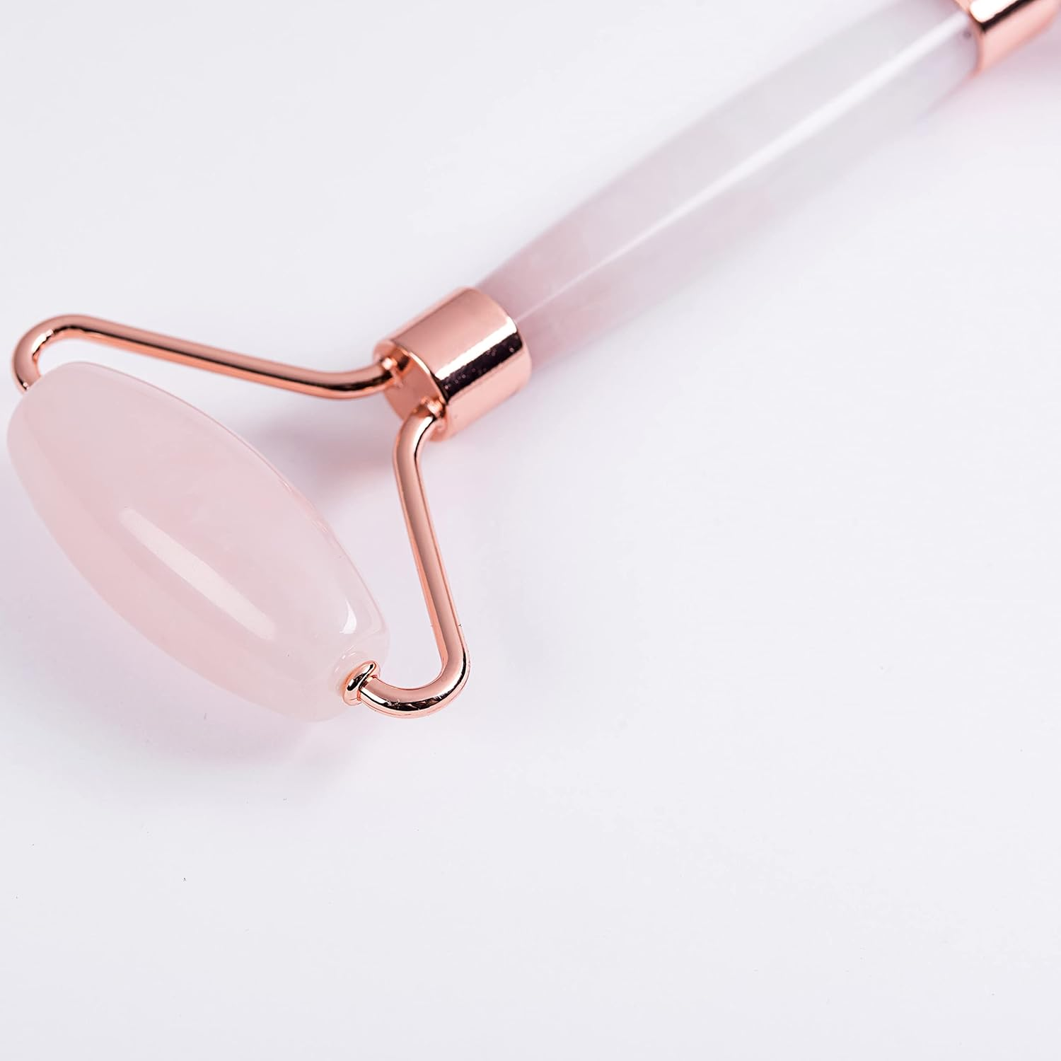 Rose Quartz Face Roller 2 Pack for Forehead Nose Chin Eyes Face Skin Beauty