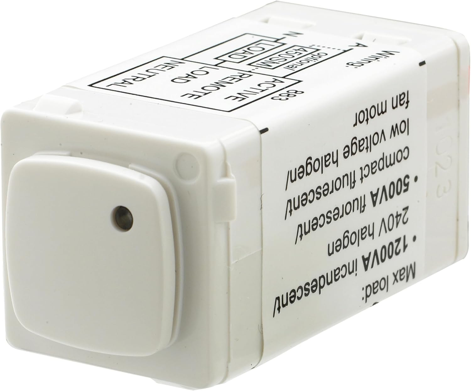 HPM Electronic Push Button Mechanism 3 Wire, 5 A, White image number 1