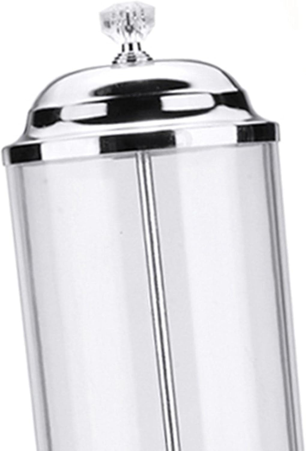 Plastic Straw Dispenser Container with Stainless Steel Lid Transparent Drinking Straw Holder Striped Plastic Straw Plastic Drinking Straw