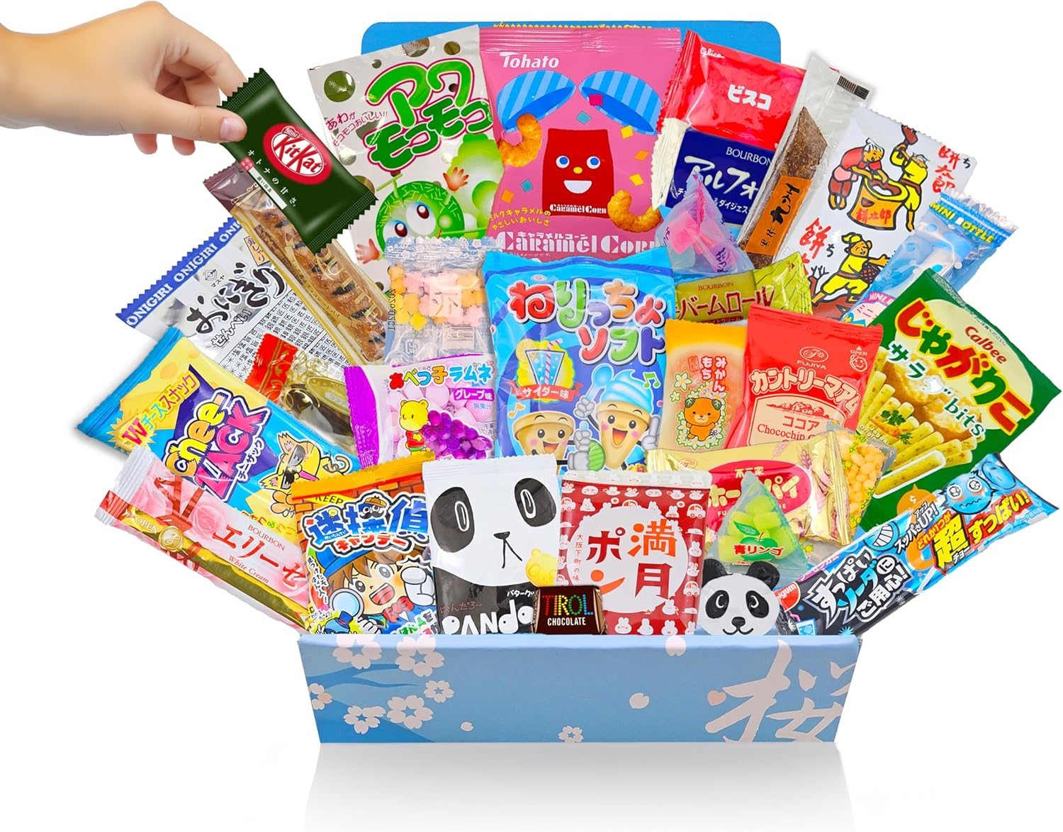 Sakura Box Japanese Vegetarian Snacks & Candy 30 Piece Dagashi Set Halal Friendly Food image number 2