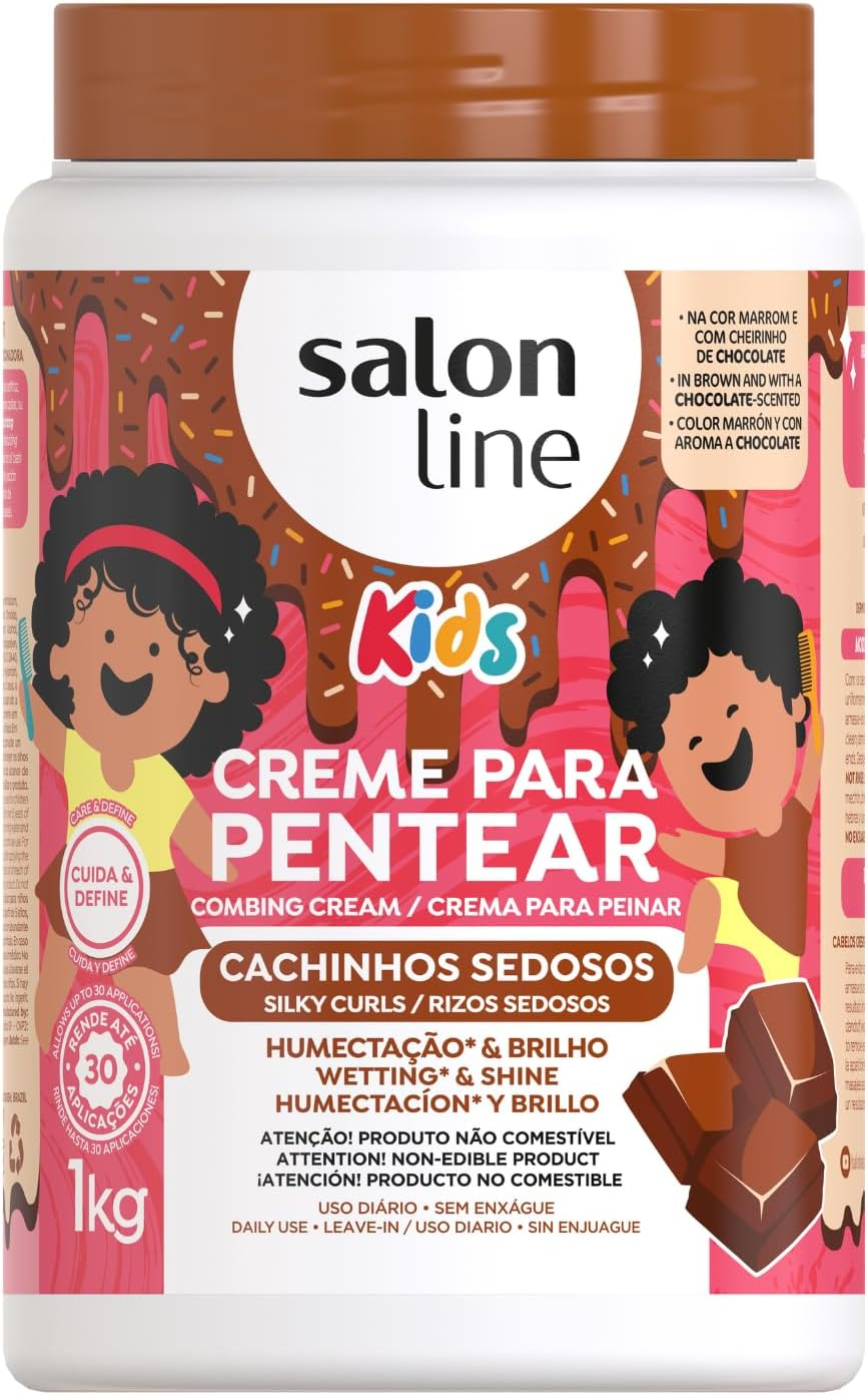 Salon Line Combing Cream Chocolate Children'S Nourished Curls 1 Kg image number 1