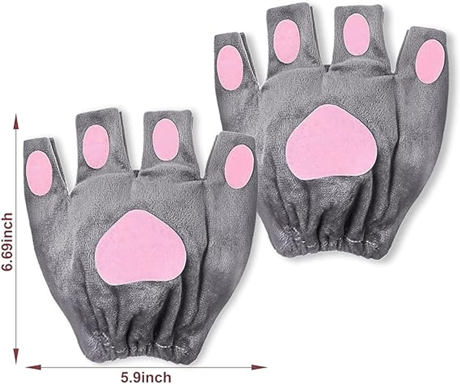 Multicolored Mouse Ears Headband & Nose & Tail Costume Set - Kids & Adult Animal Costume Accessories for Carnival, World Book Day, Halloween, Cosplay & Party image number 2