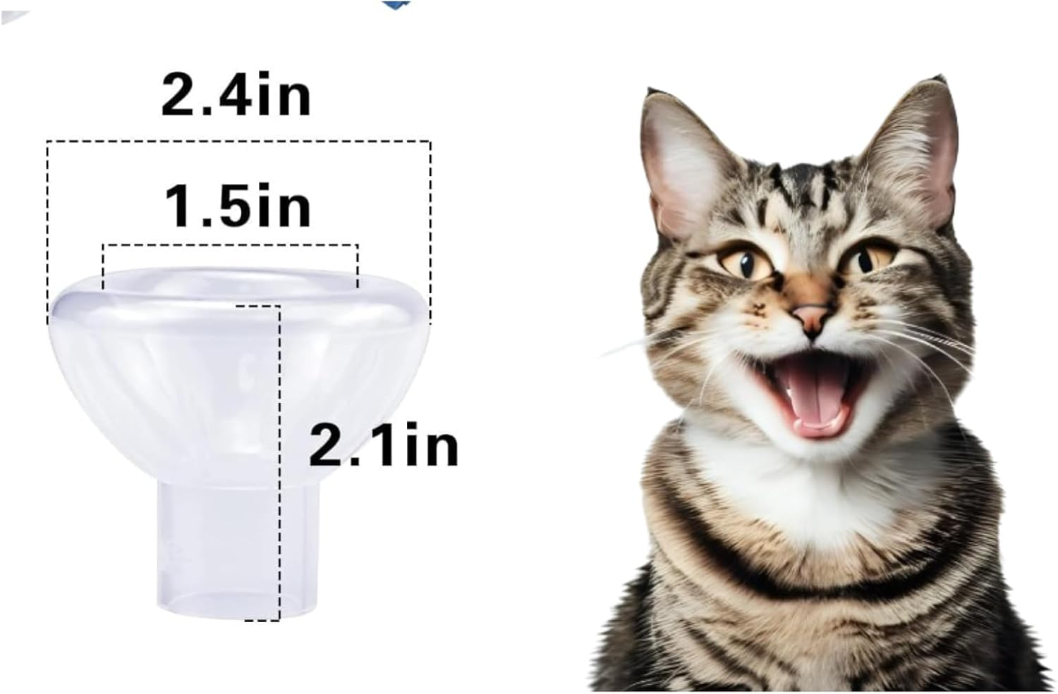 Pet Inhaler Spacer with Face Mask, Handheld Aerochamber for Dogs, Aero Chamber with Mask for Dogs, Dog Inhaler Spacer, Comfortable Face Mask (For Dogs) image number 4