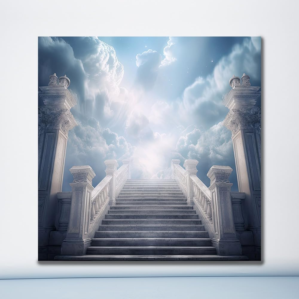 MEHOFOND Photography Backdrop Sky Blue Sky White Clouds Backdrop Adult Child Portrait Baptism Funeral Anniversary Church Decoration Banner Photo Gallery Props 2.4 image number 4