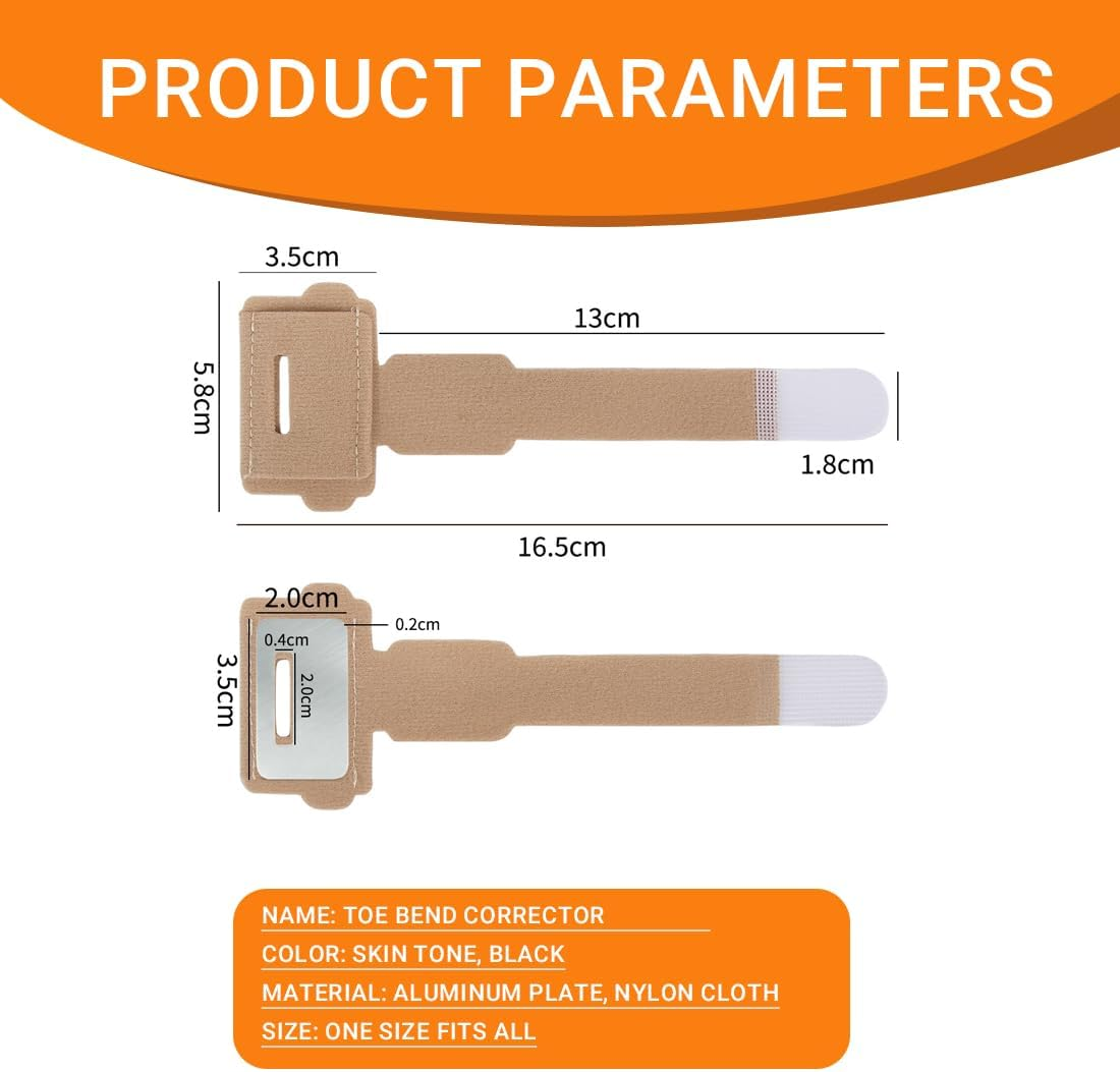 JYNVO 4 Pcs Toe Separator Set Hammer Toe Corrector Hallux Valgus Corrector Toe Separators for Hallux Valgus Correction Overlapping Toe for Women and Men image number 1