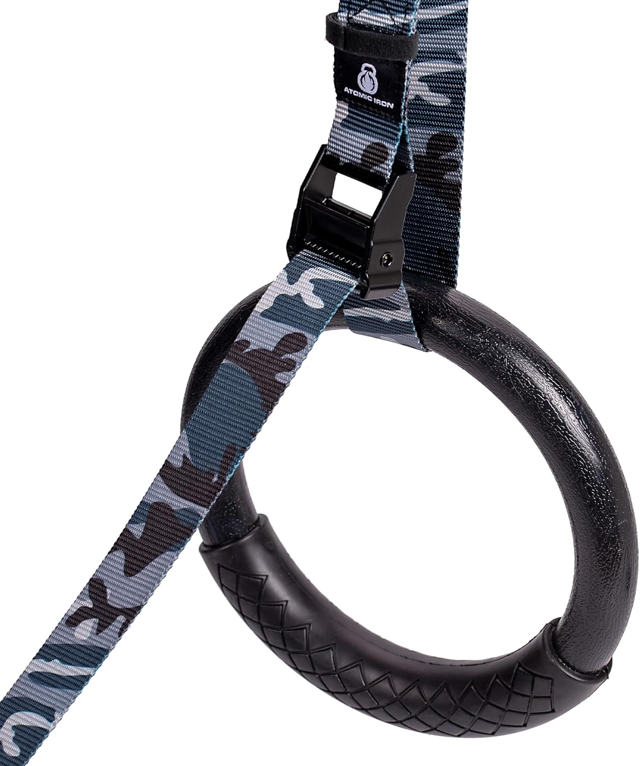 Outdoor Gymnastic Rings Premium with Grip Handle - Waterproof for outside Fitness & Calisthenics White image number 2