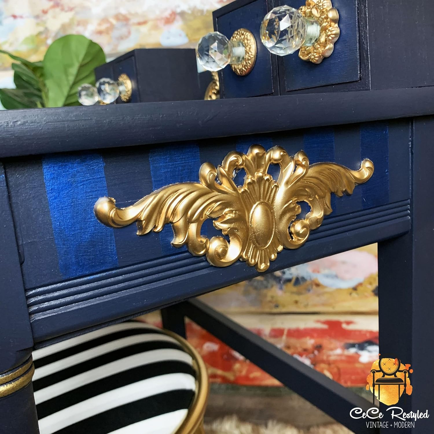 Prima Marketing Inc. Redesign with Prima Home D&eacute;cor Thorton Medallion, Multicolor, 5"X8" image number 6