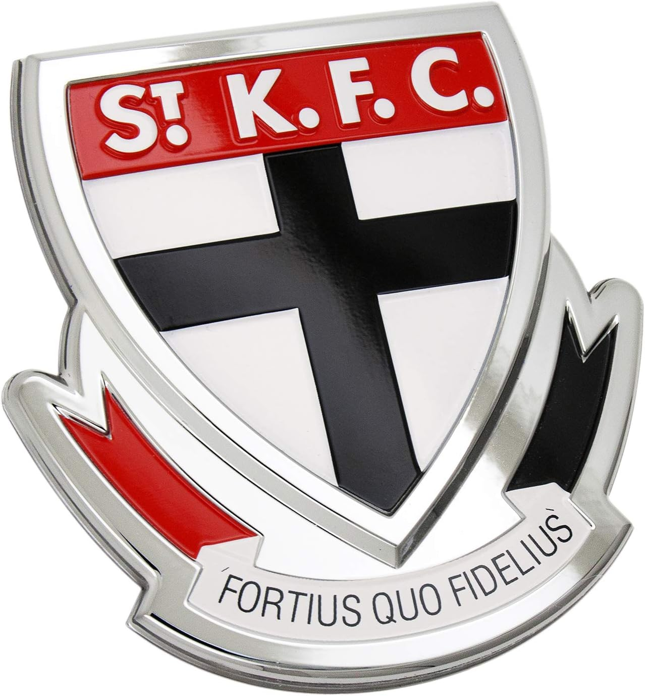 Fan Emblems St. Kilda Saints 3D Chrome AFL Supporter Badge image number 3