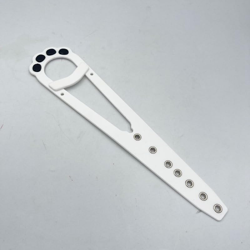 Cat Door Latch with Stabilizer, 7 Sizes Adjustable Door Prop for Cats to Keep Dog Out of Litter Box, Economical Alternative of Pet Gates and Interior Pet Door, 2 Packs (Black,White, 30.6*6.6*0.6CM)