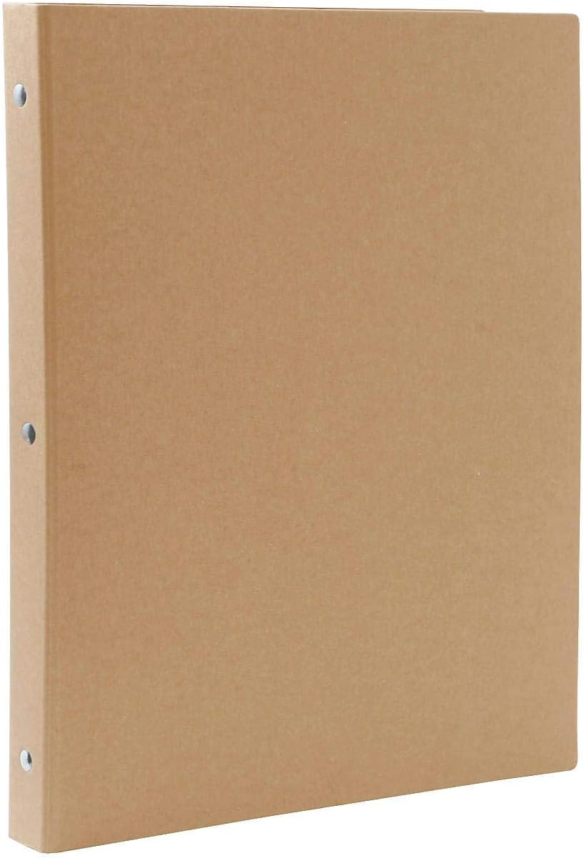 MUJI 82109917 Binder A4, 30 Holes, Beige