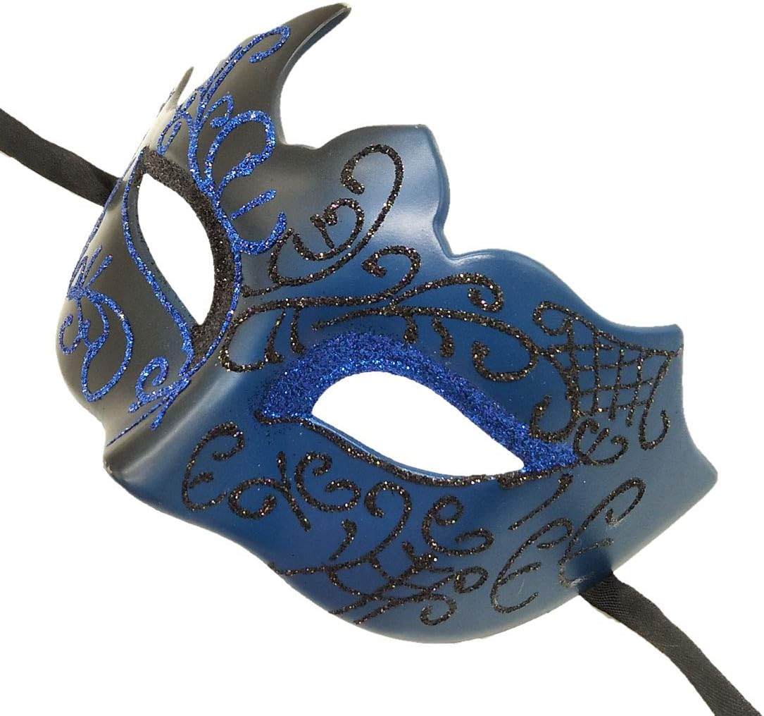 Coolwife Mens Masquerade Mask Vintage Venetian Greek Roman Party Mardi Gras Mask image number 1