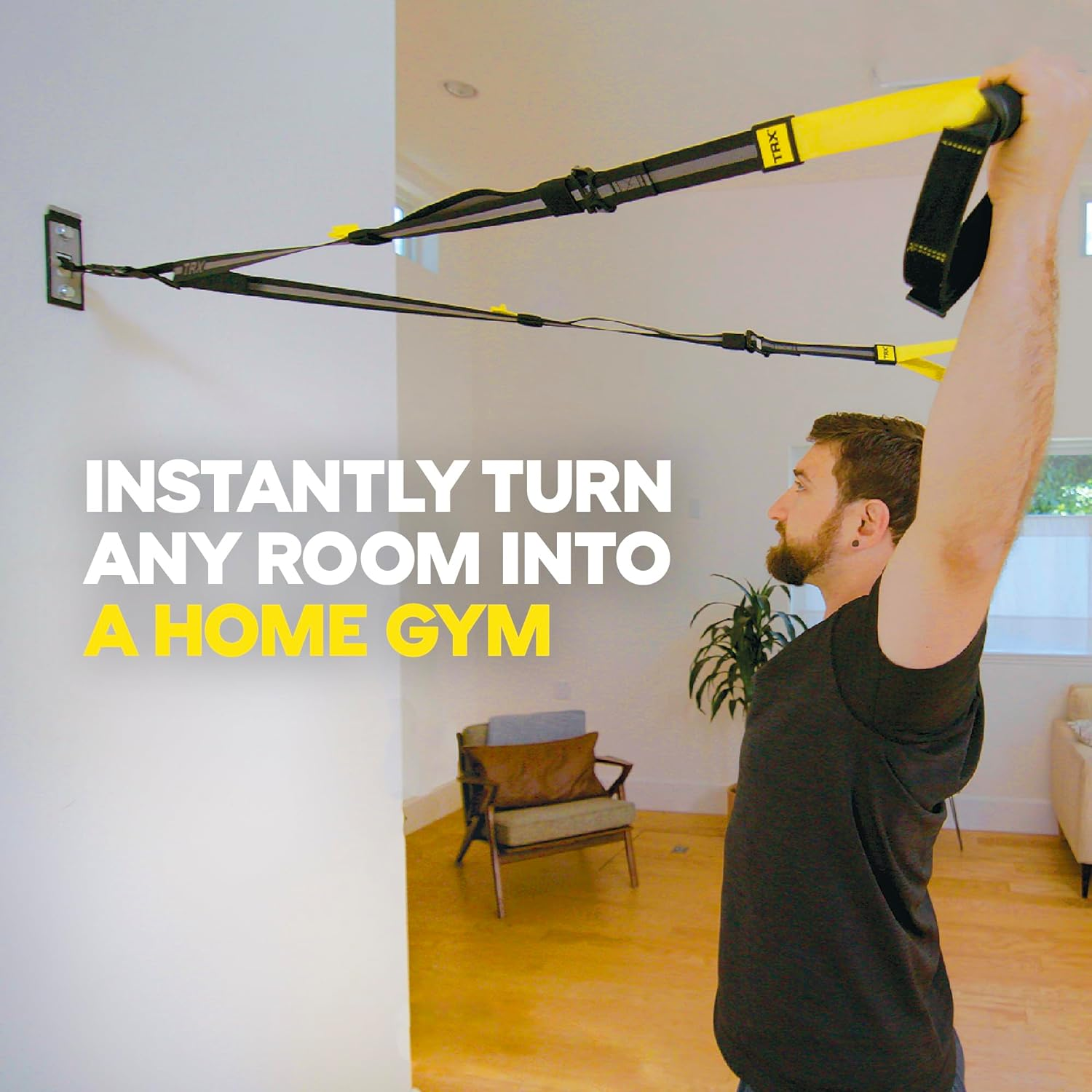 TRX Training Invizi-Mount Wall Anchor V2 for TRX Suspension Training Kit, TRX Training Club App image number 1