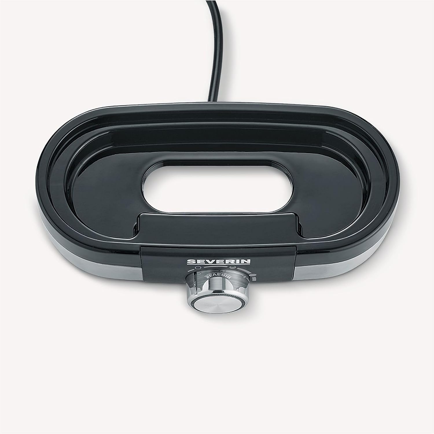 SEVERIN EK 3163 Egg Cooker for 3 Eggs with Electronic Cooking Time Monitoring Including Measuring Cup with Egg Cutter Egg Cooker for Ideal Hardness Level Brushed Stainless Steel/Black 300 W image number 4